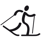 Zeichen für Ski Langlauf